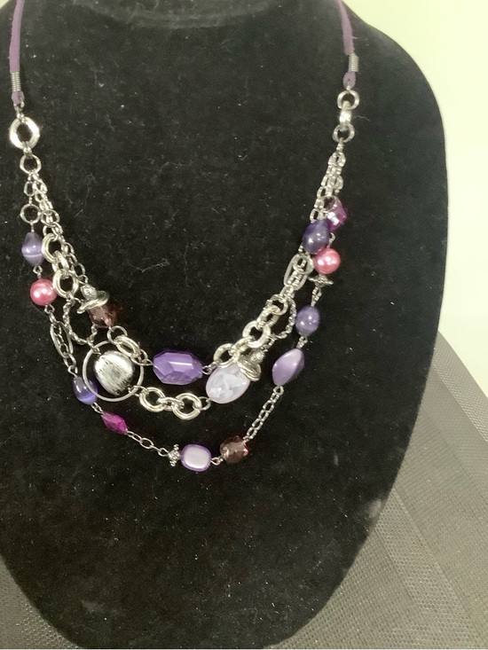Lia Sophia Jewelry - LIA SOPHIA: Purple Multi-Strand Beaded Necklace